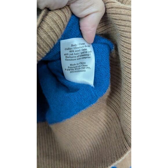 Everlane Striped Luxe Merino Wool Mock Neck Sweater - Picture 6 of 8